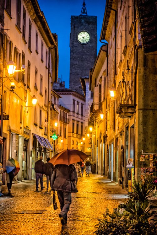 Wet Night in Orvieto